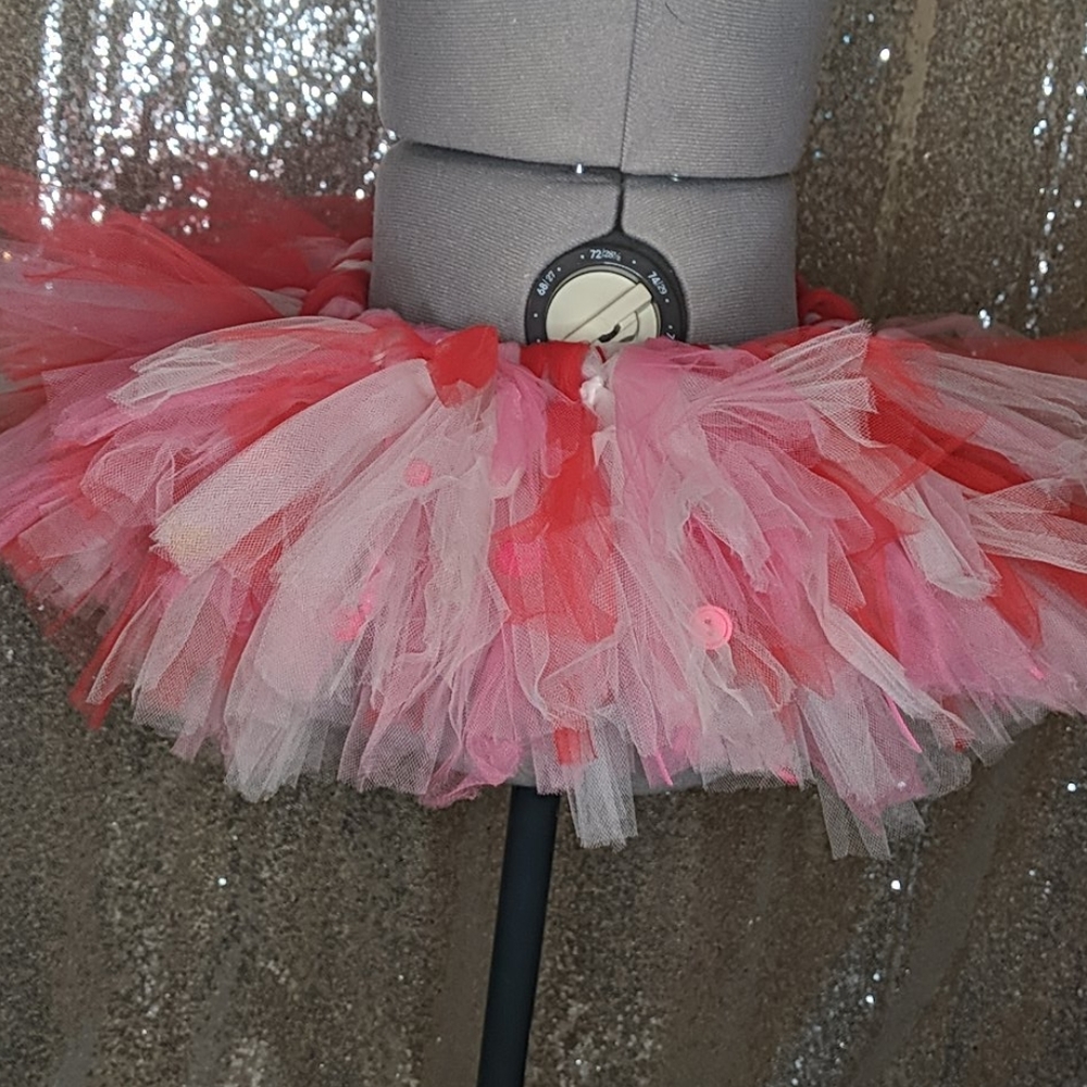 Pink & White mini rave tutu